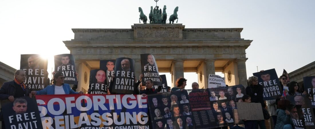 Rally protesting ill-treatment of Armenian prisoners in Baku held in Berlin