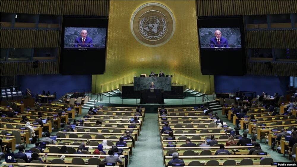 Pashinyan refers to Armenian hostages in Azerbaijan during his address to the UN GA