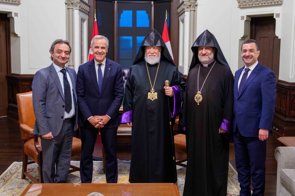 His Holiness Aram I Raises the Issue of Hostages in Meeting with Prime Minister Mark Carney in Ottawa
