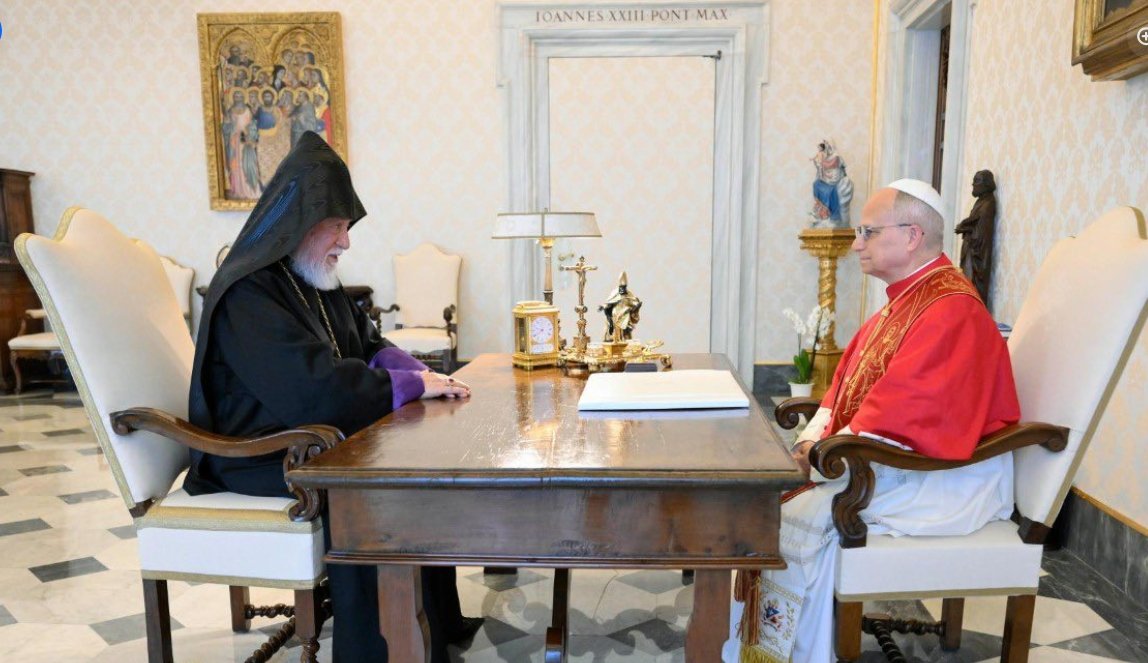 Artsakh and Armenian Hostages in Azerbaijan on the Agenda During His Holiness Aram I’s Official Visit to the Vatican
